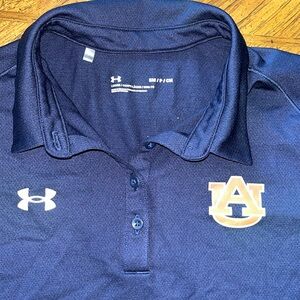 Under Armour navy Auburn polo shirt S. EUC.